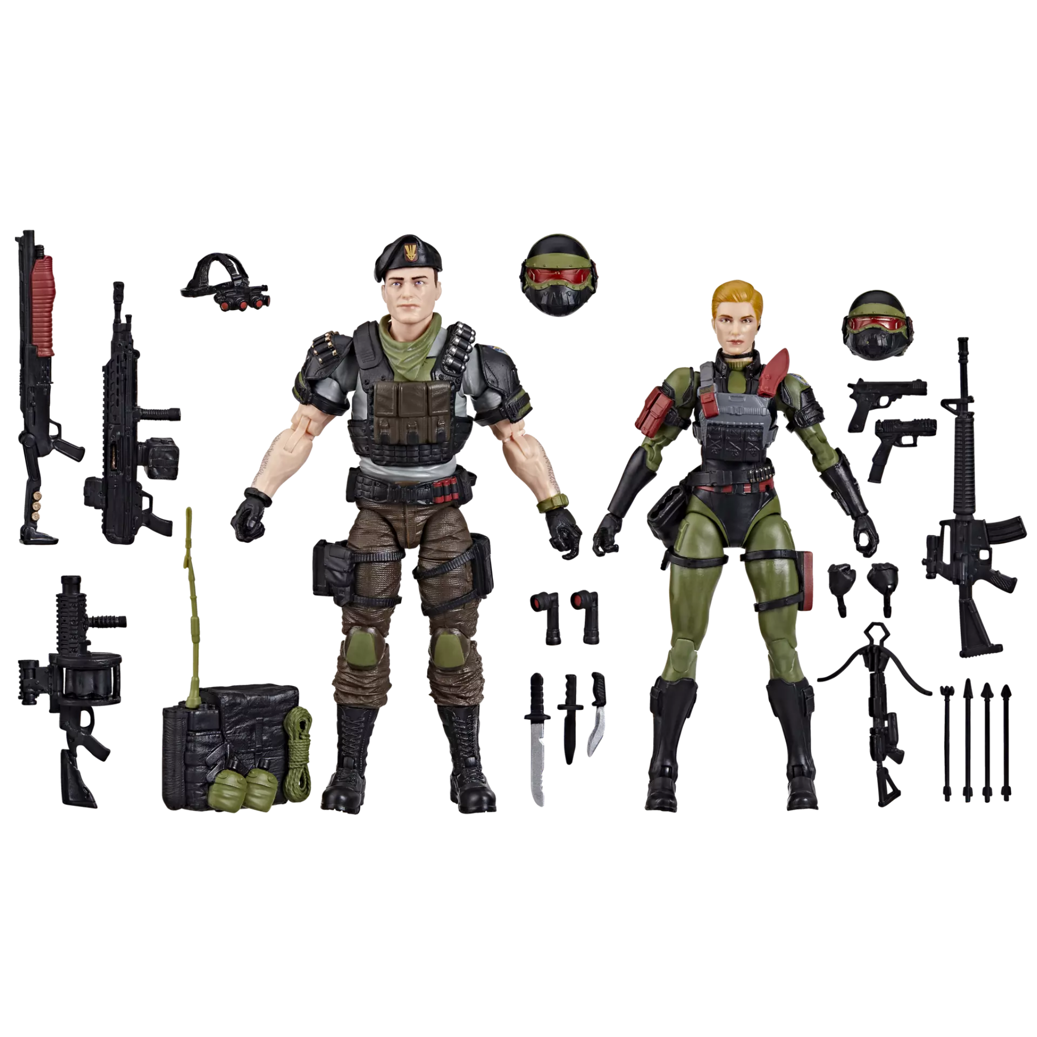 G.I. Joe Classified Series Exclusive Night Force Vincent R. ’Falcon’ Falcone & Quarrel 2-Pack - Action Figures
