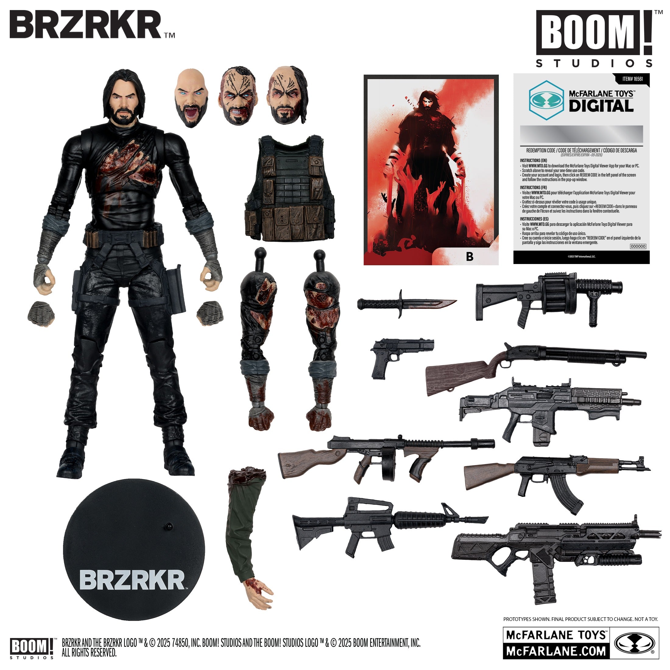 McFarlane Toys BRZRKR ’B’ with McFarlane Toys Digital Collectible - Action Figures