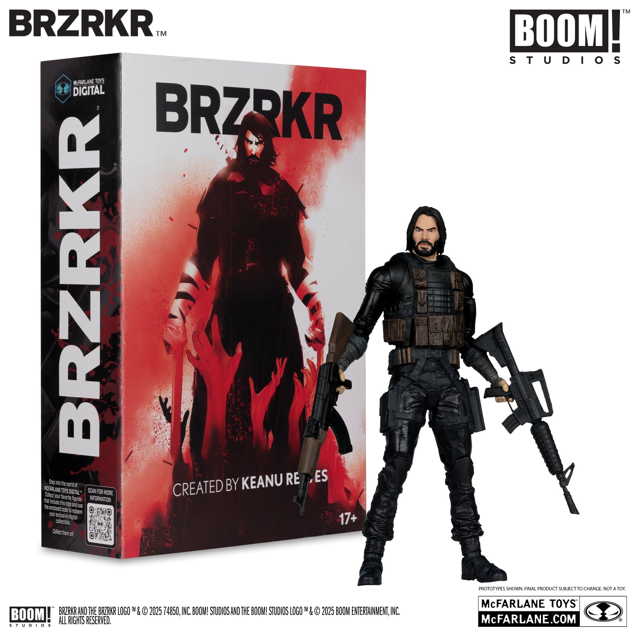 McFarlane Toys BRZRKR ’B’ with McFarlane Toys Digital Collectible - Action Figures