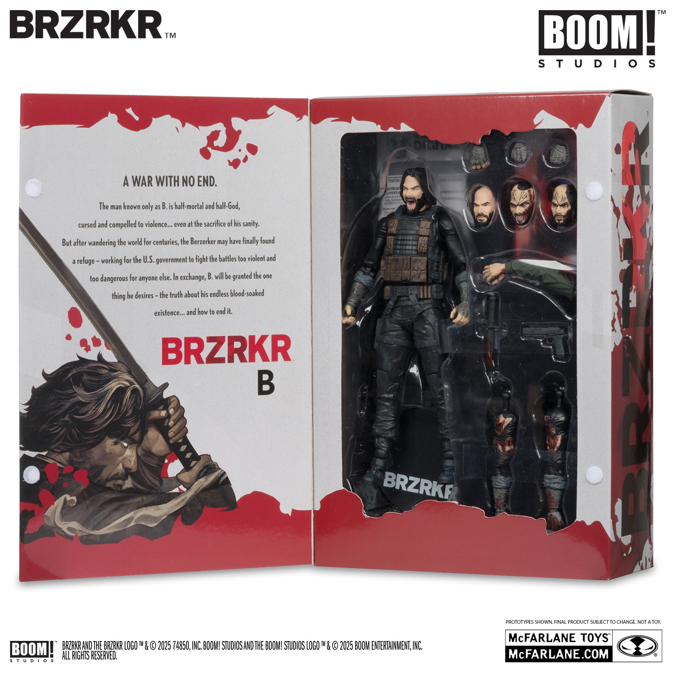 McFarlane Toys BRZRKR ’B’ with McFarlane Toys Digital Collectible - Action Figures