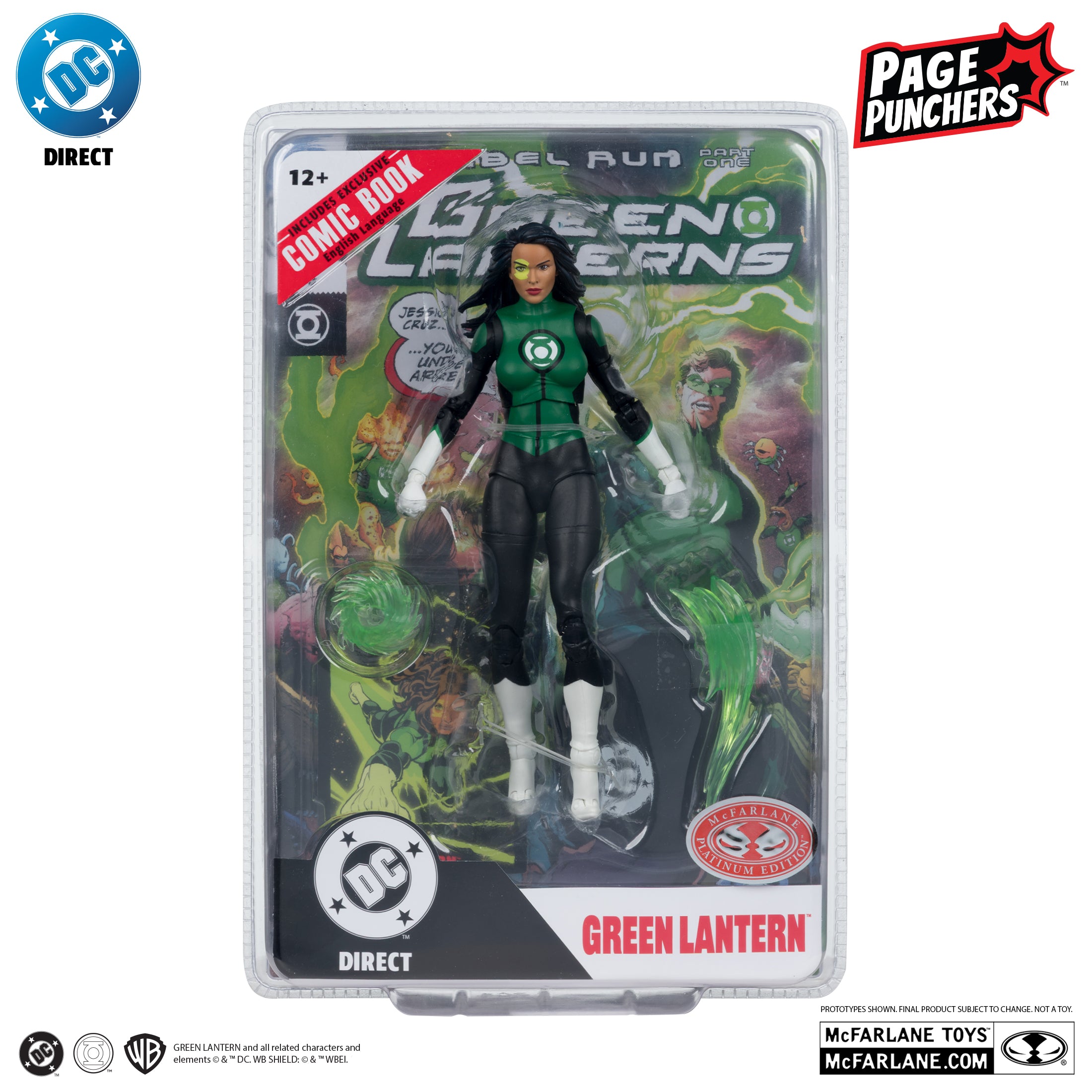 Dc Direct Page Punchers Red Platinum Label Green Lantern Jessica Cruz - Action Figures
