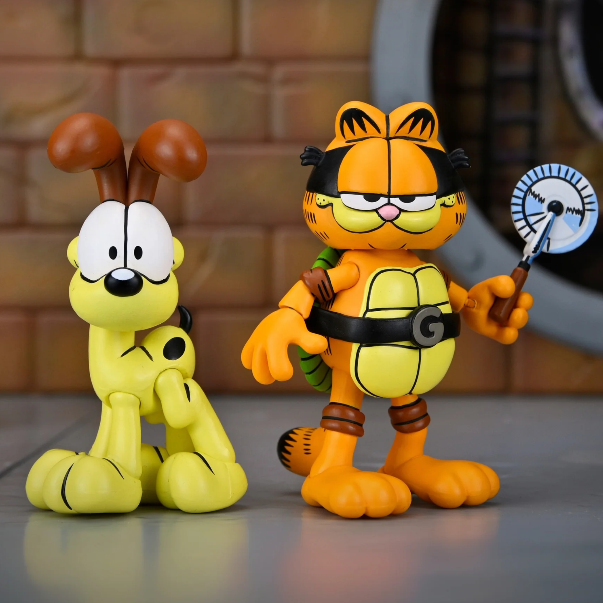 NECA Teenage Mutant Ninja Turtles x Garfield Archie Comics Ultimate Garfello & Odie 2-Pack - Action Figures