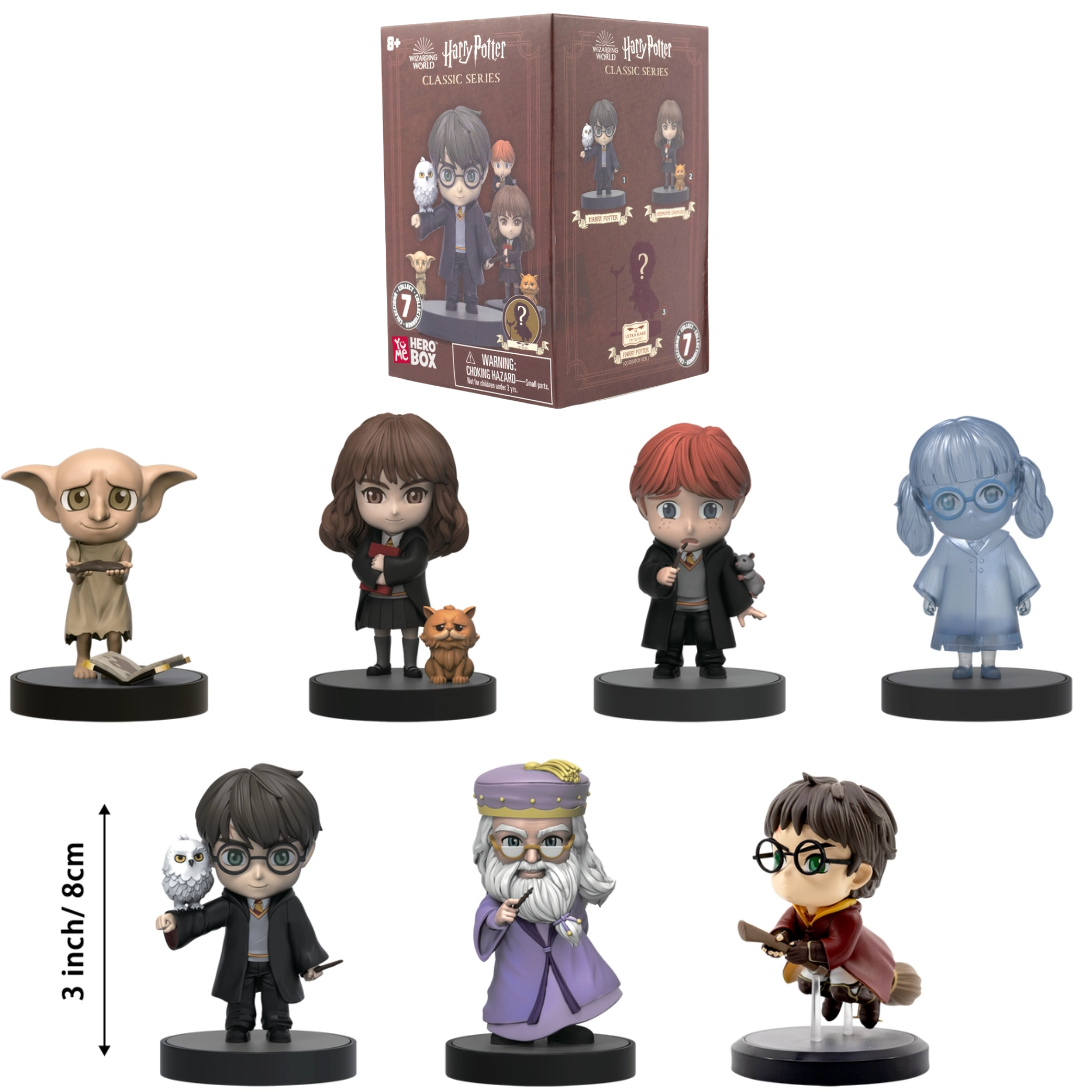 YuMe Harry Potter HeroBox Classic Series Blind-Box Mini-Figure (Box of 6 Individually Boxed) - Action Figures