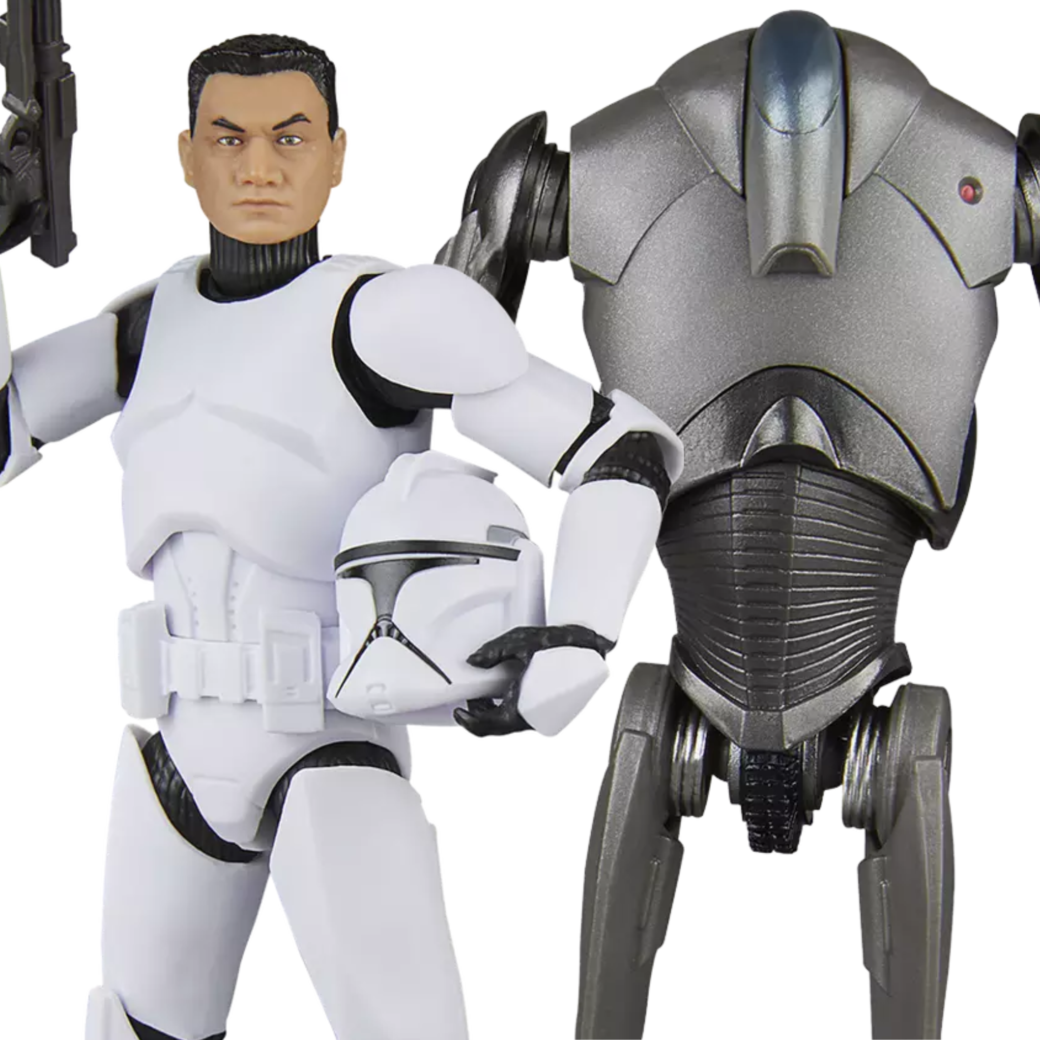 Star Wars Black Series Phase I Clone Trooper & Super Battle Droid 2-Pack - Action Figures