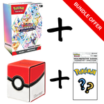 Pokémon TCG: Prismatic Evolutions Booster Bundle with Poke Ball Alcove Storage Box & Pack of Ultra Pro Pokemon Sleeves