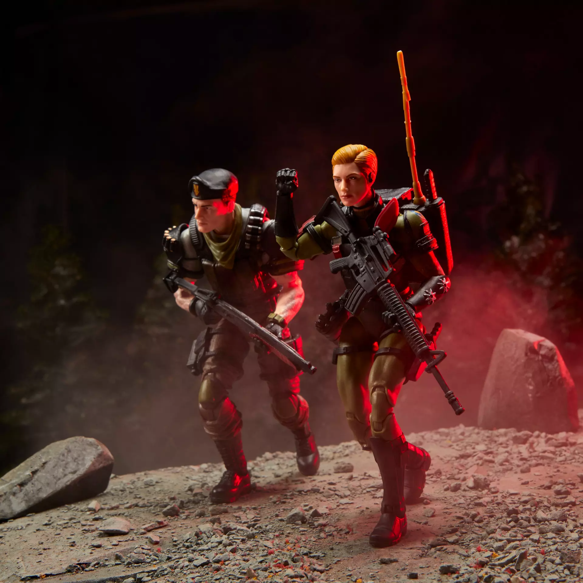 G.I. Joe Classified Series Exclusive Night Force Vincent R. ’Falcon’ Falcone & Quarrel 2-Pack - Action Figures