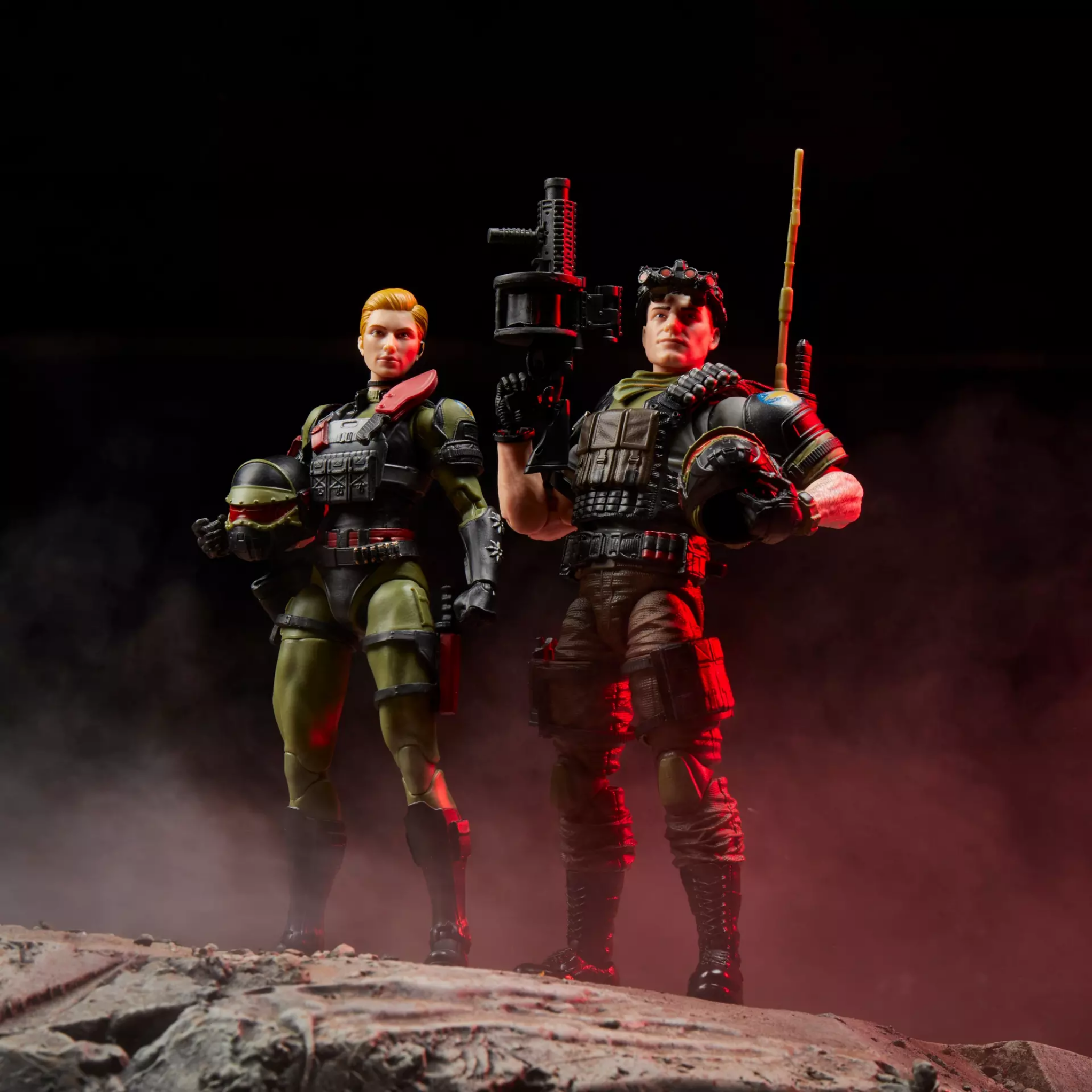 G.I. Joe Classified Series Exclusive Night Force Vincent R. ’Falcon’ Falcone & Quarrel 2-Pack - Action Figures