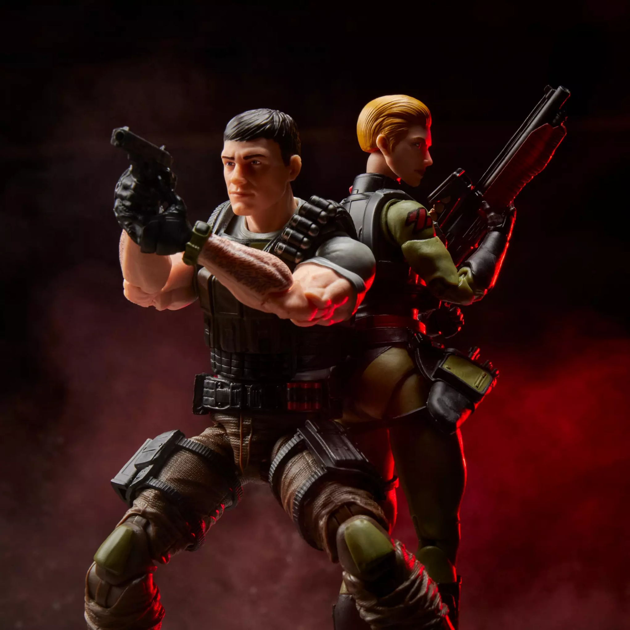 G.I. Joe Classified Series Exclusive Night Force Vincent R. ’Falcon’ Falcone & Quarrel 2-Pack - Action Figures