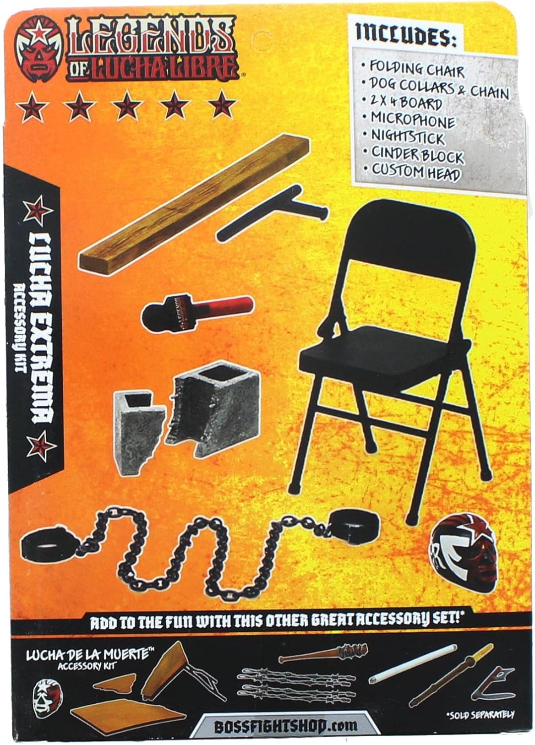 Boss Fight Studios Legends of Lucha Libre Lucha Extrema Accessory Set - Action Figure Accessory Sets