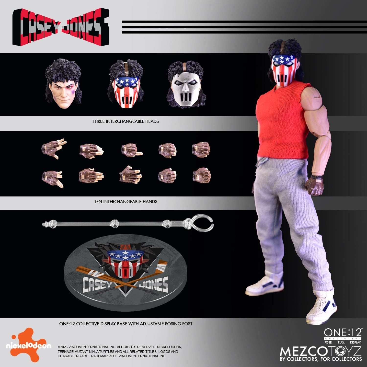 Teenage Mutant Ninja Turtles Mezco One:12 Collective Casey Jones - Action Figures