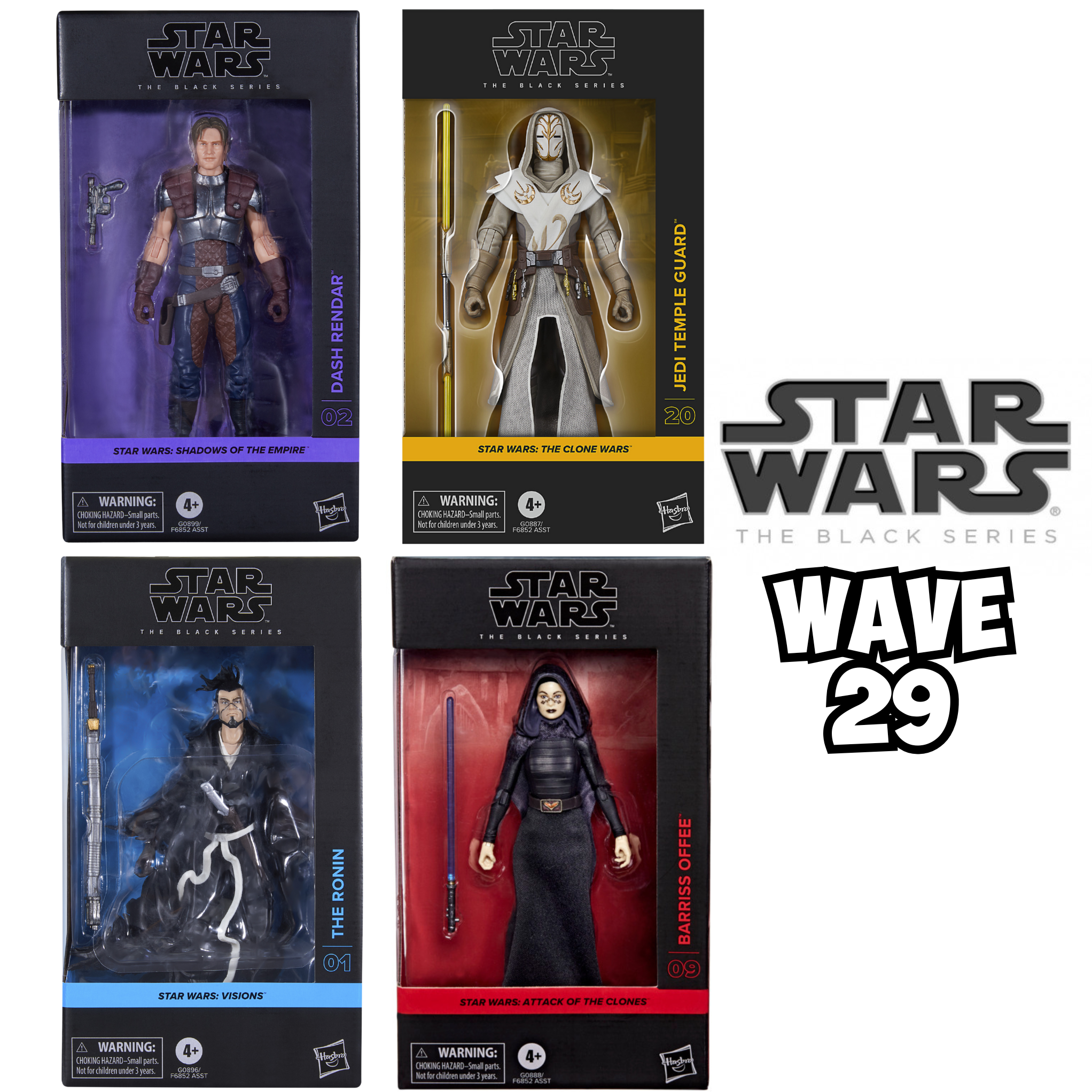 Star Wars The Black Series Wave 29 SET OF 4 - Action Figures