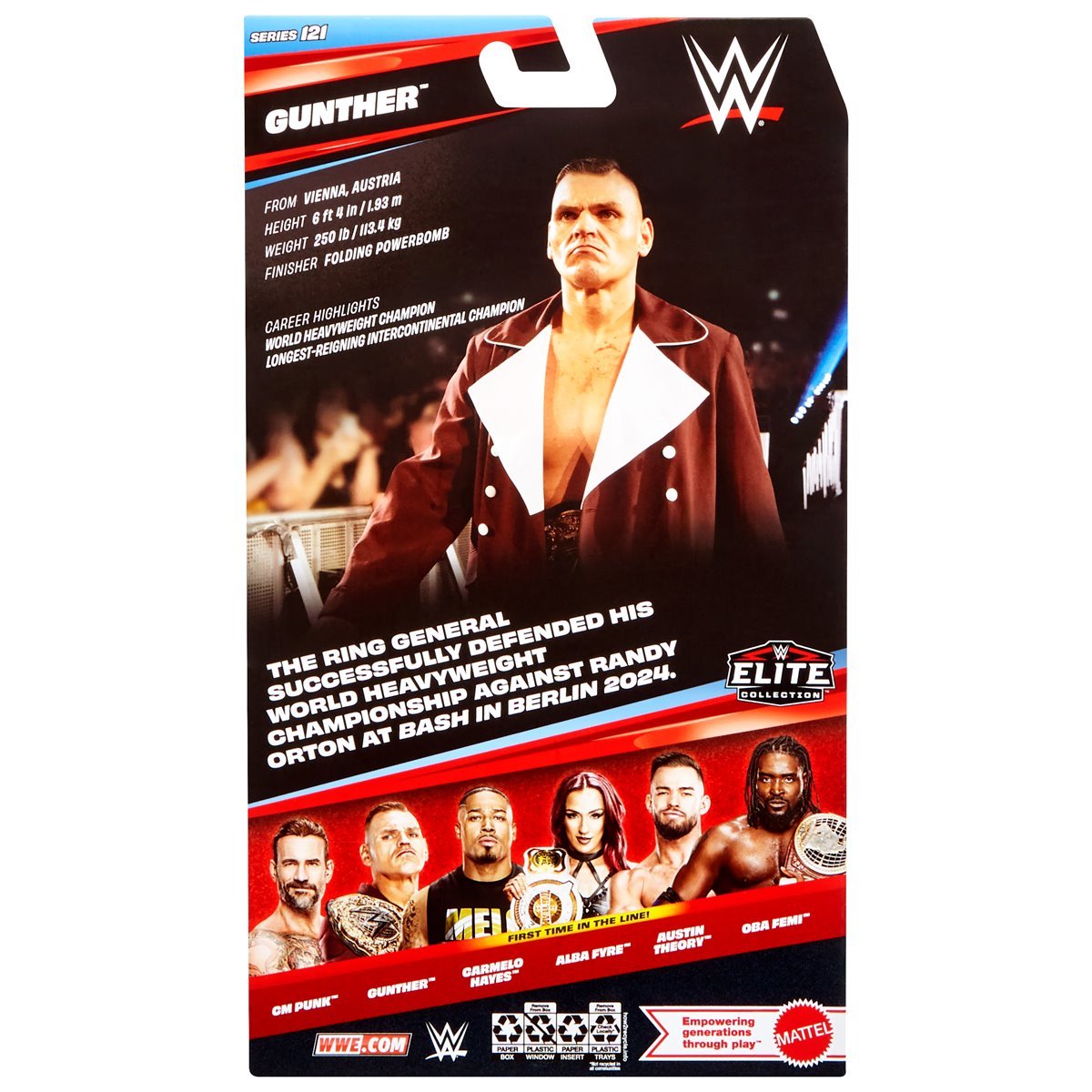 WWE Elite Series 121 Gunther - Action Figures