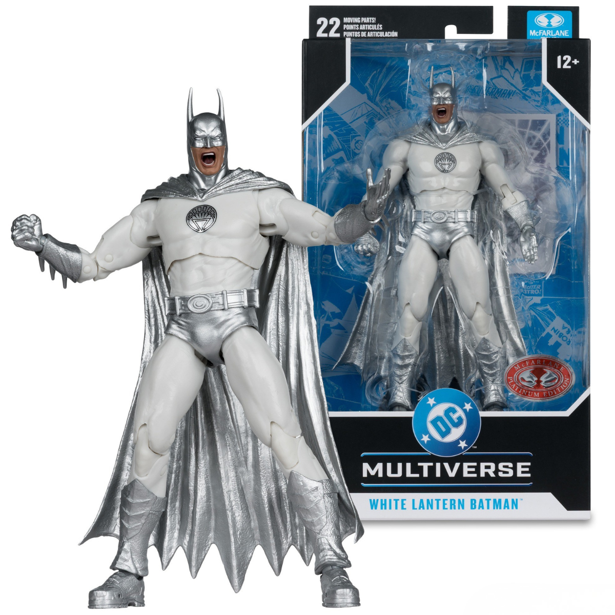 DC Multiverse Red Platinum Batman White-Lantern Batman (Brightest Day) - Action Figures