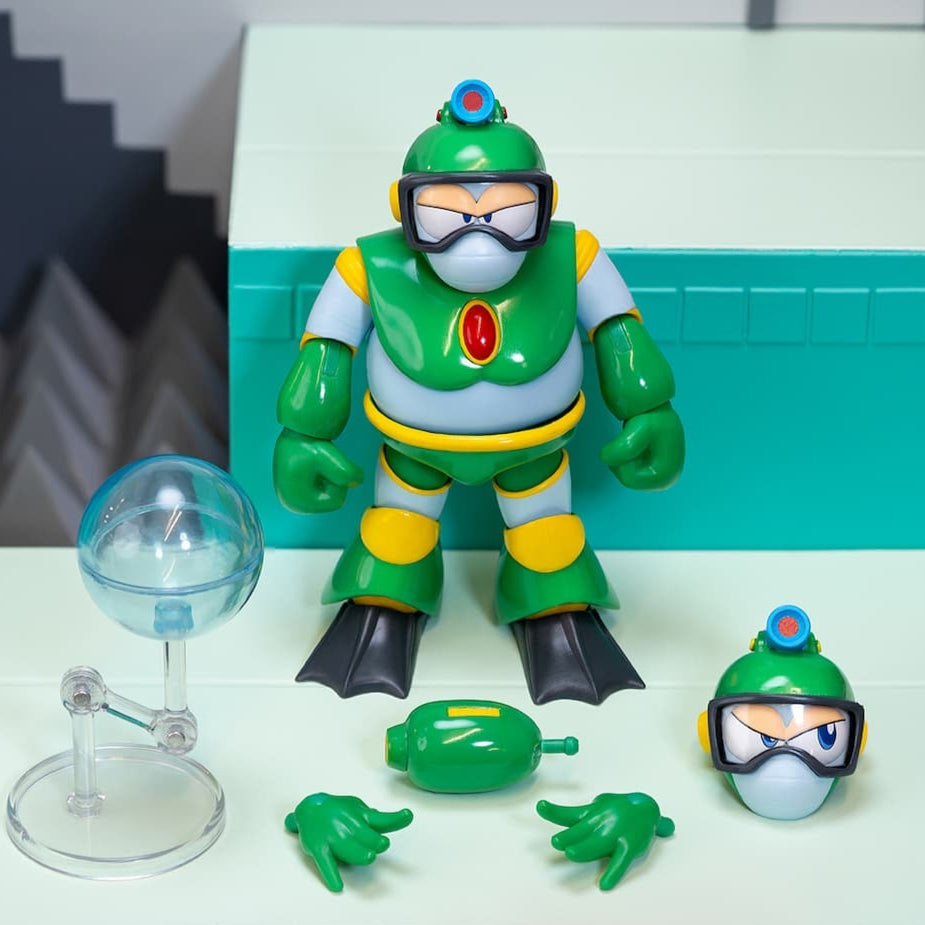 Mega Man Deluxe Bubble Man - Action Figures
