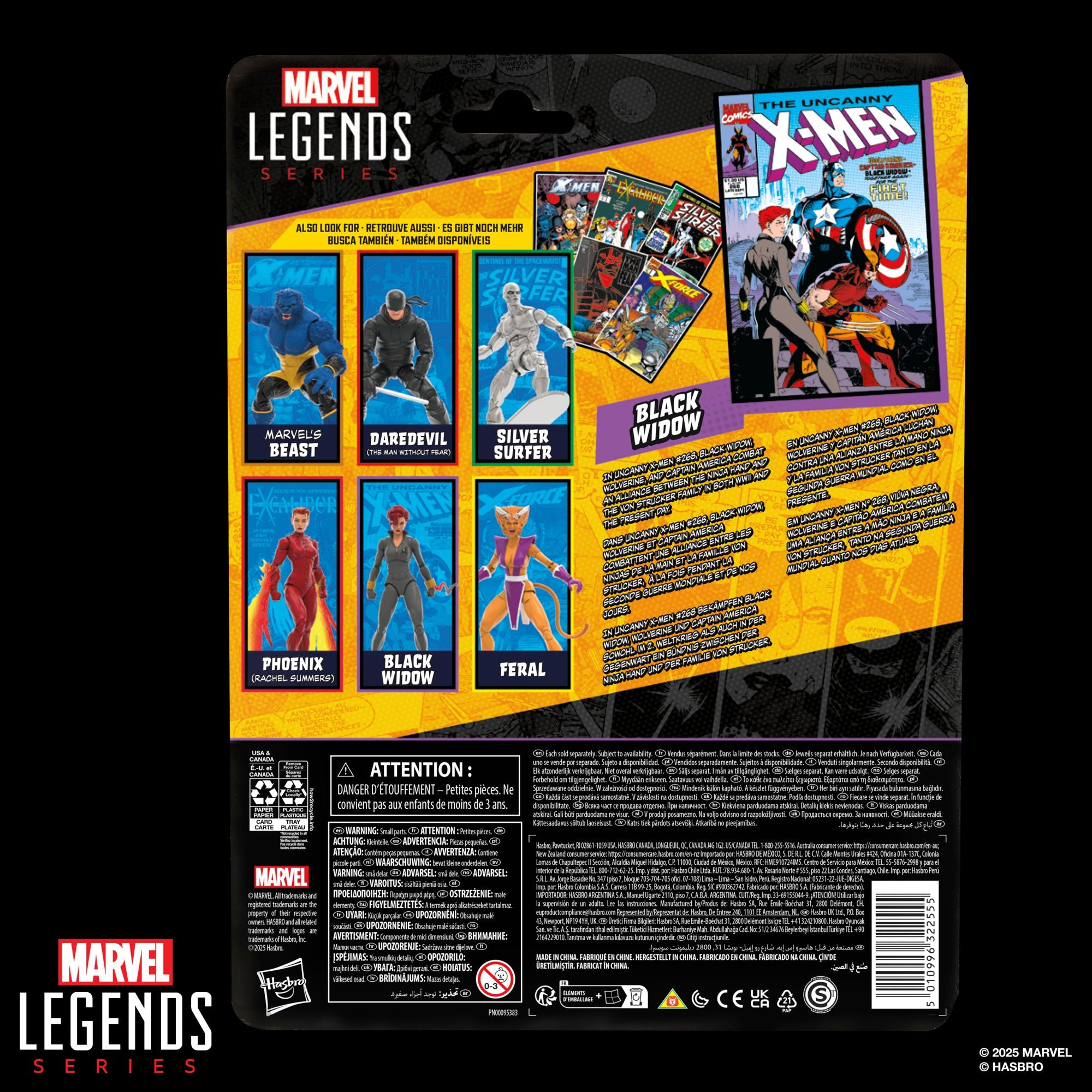 Marvel Legends Series Black Widow (1990’s Uncanny X-Men #268 Mini-Comic) - Action Figures