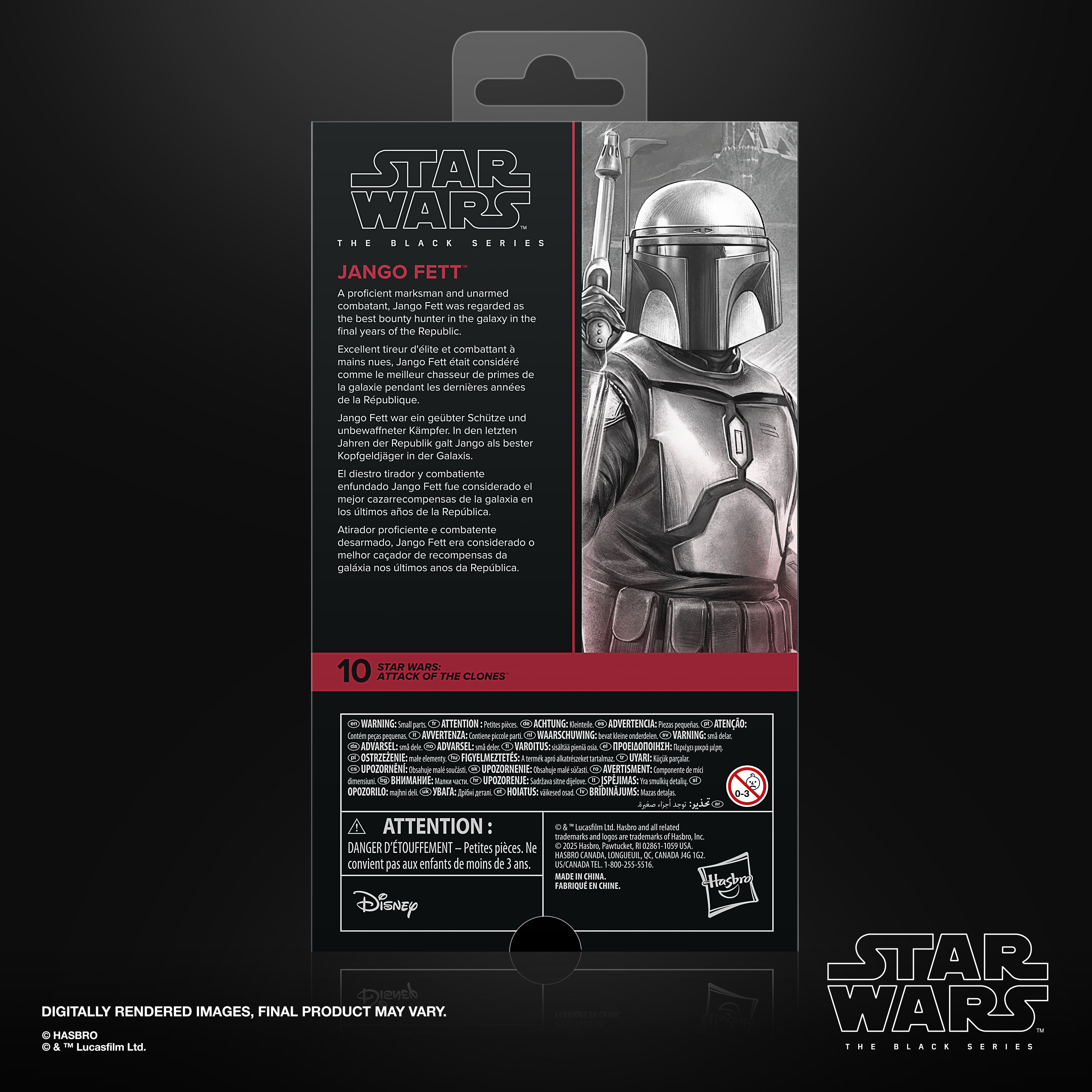Star Wars The Black Series Jango Fett (Attack of the Clones) - Action Figures