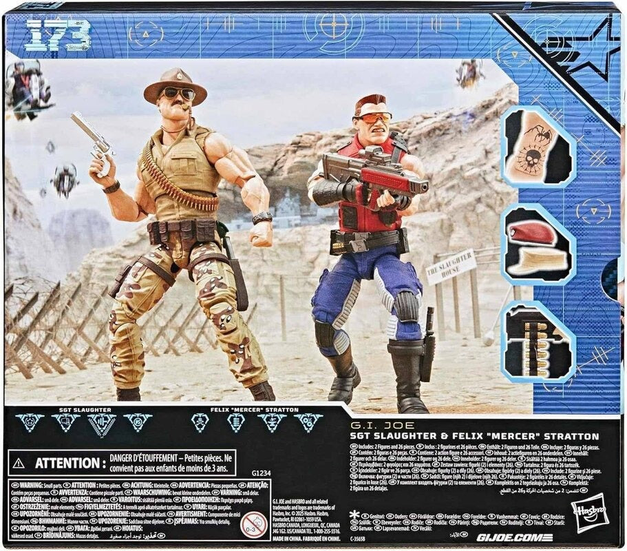 G.I. Joe Classified Series #173 Sgt Slaughter & Felix ’Mercer’ Stratton 2-Pack - Action Figures