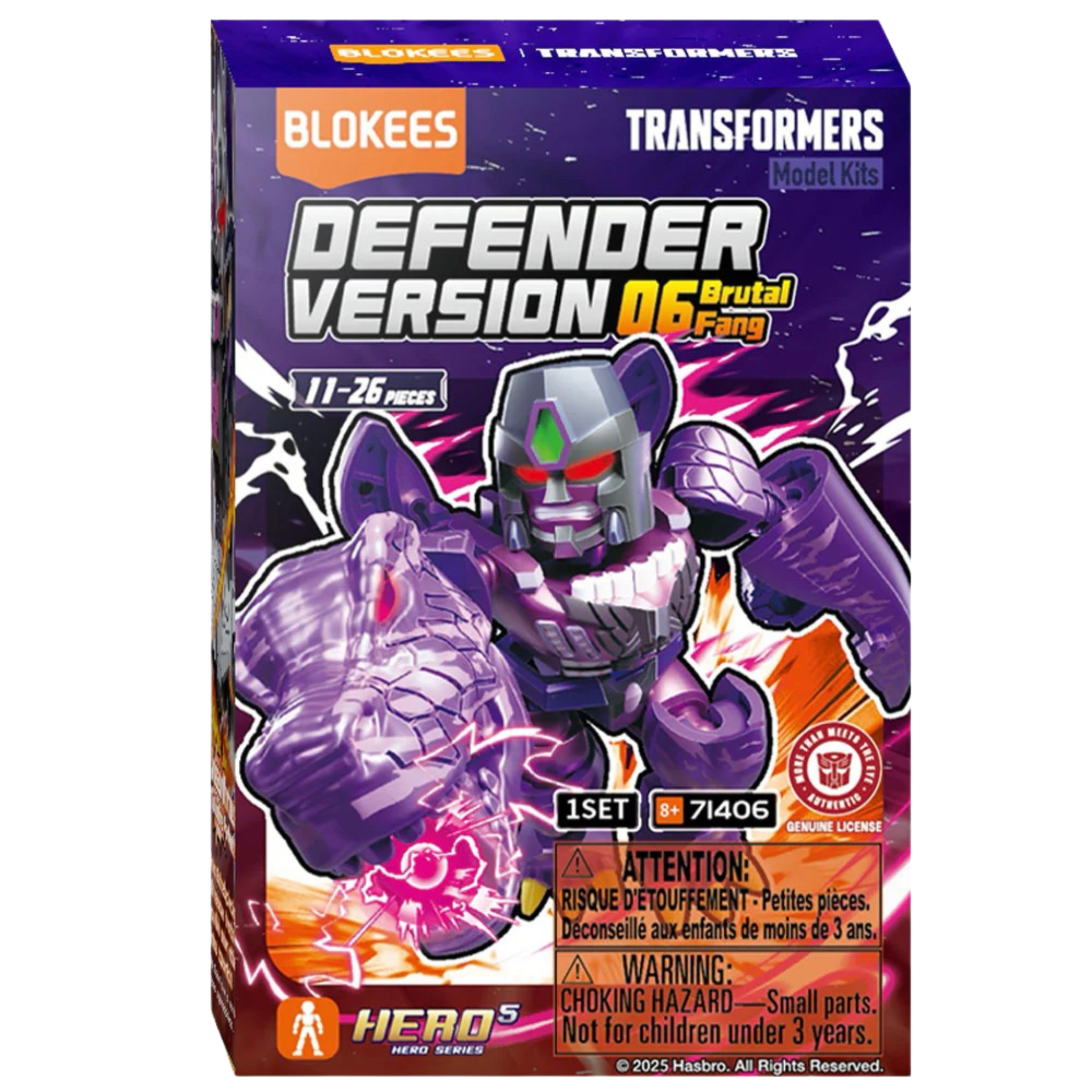 Blokees Transformers Defender 06: Brutal Fang (Single Random Blind Box) - Model Kits