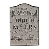 Halloween Judith Myers Tombstone Enamel Pin