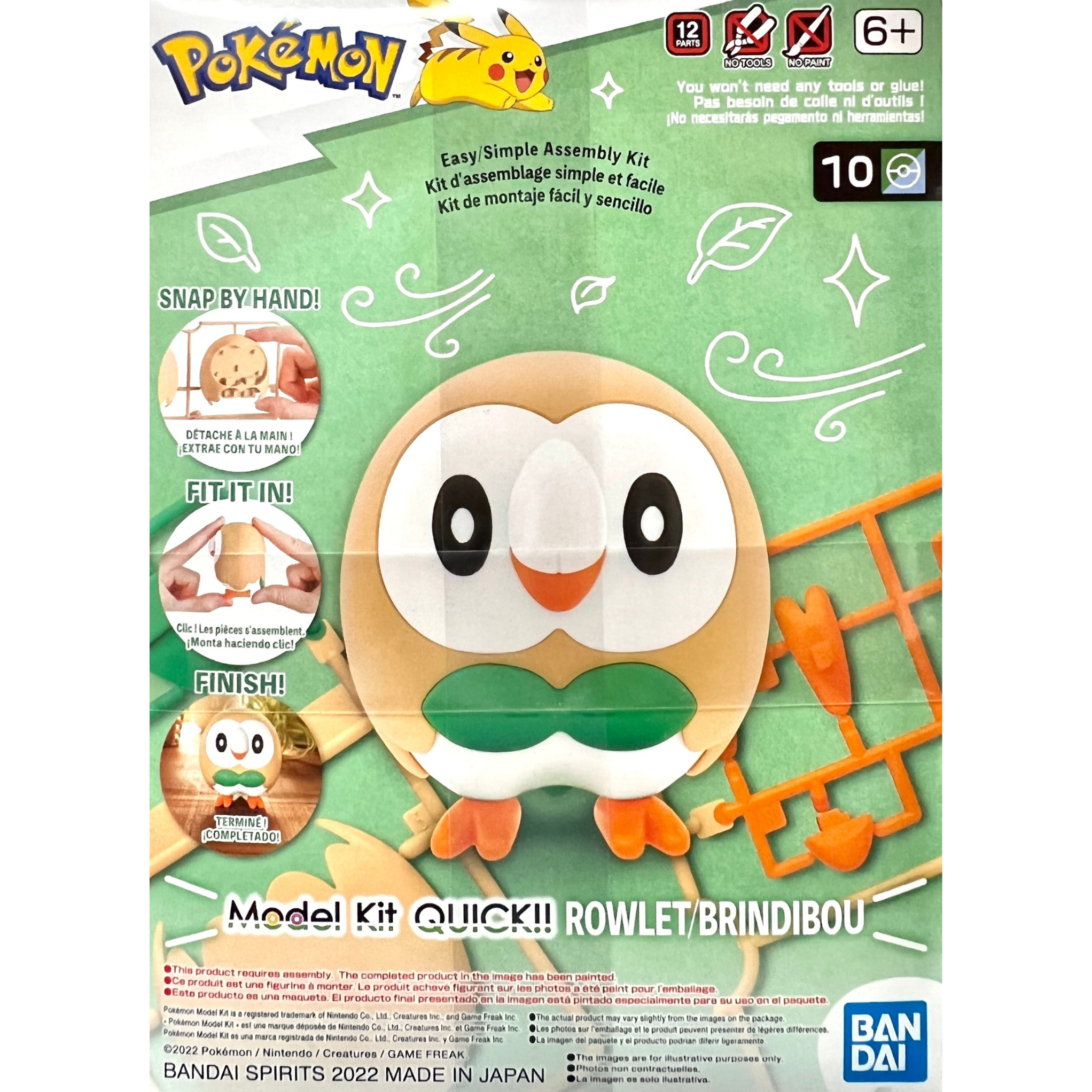 Bandai Pokémon Model Kit Quick! #10 Rowlet - Model Kits