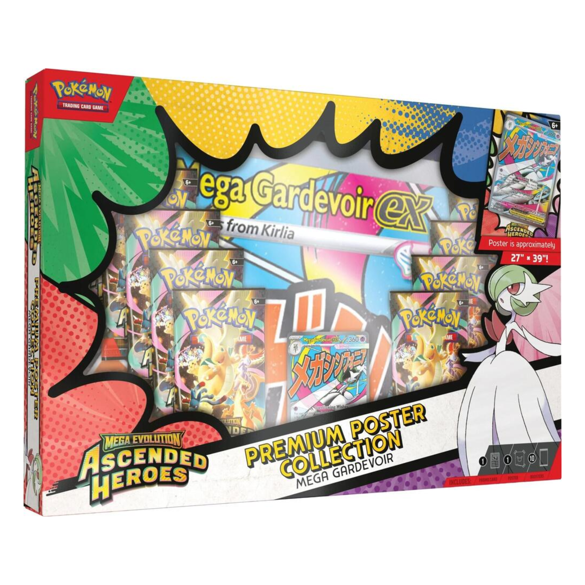 Pokémon TCG: Mega Evolutions Ascended Heroes Premium Poster Collection Mega Gardevoir - Trading Card Games