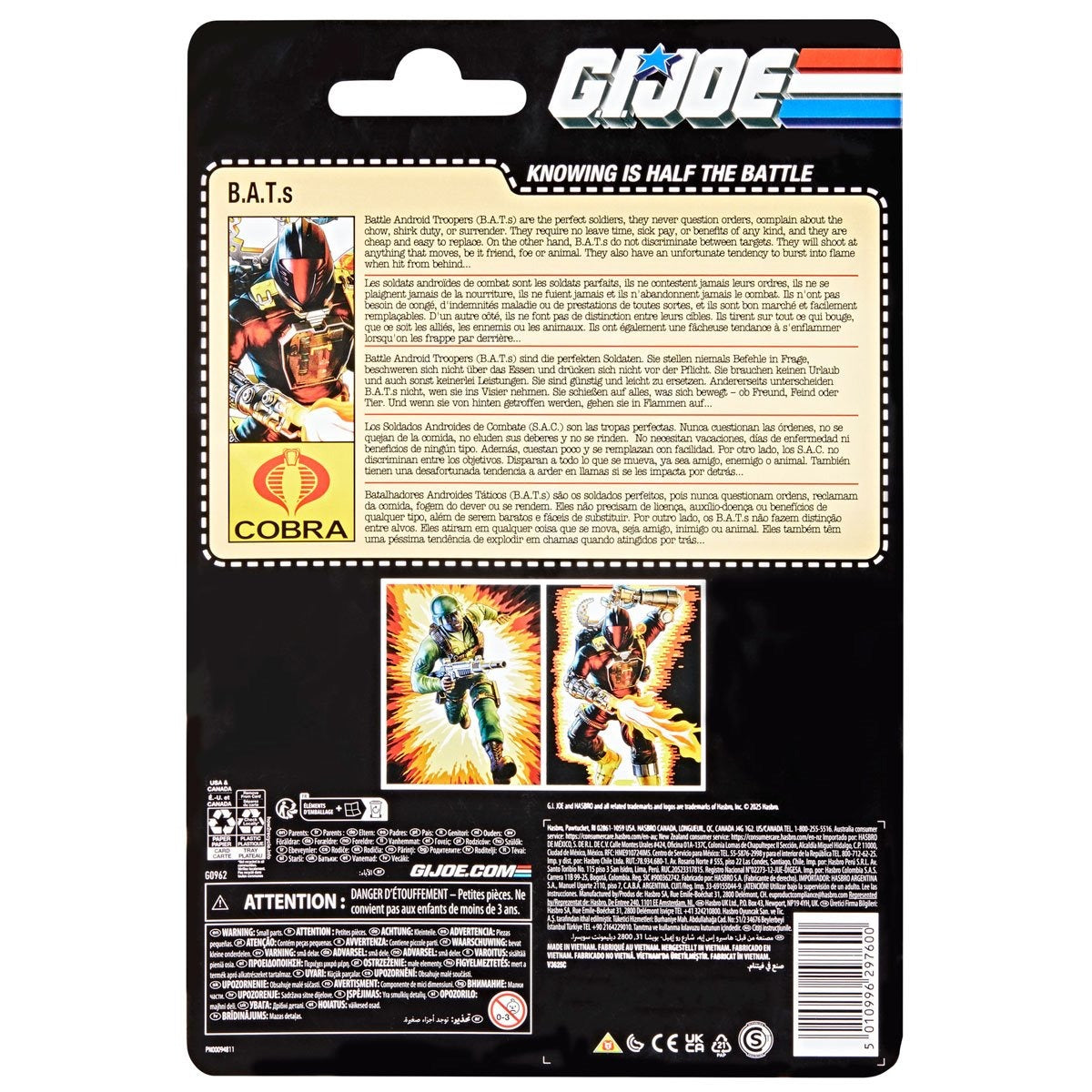 G.I. Joe Classified Series Retro B.A.T. (Battle Android Trooper) - Action Figures