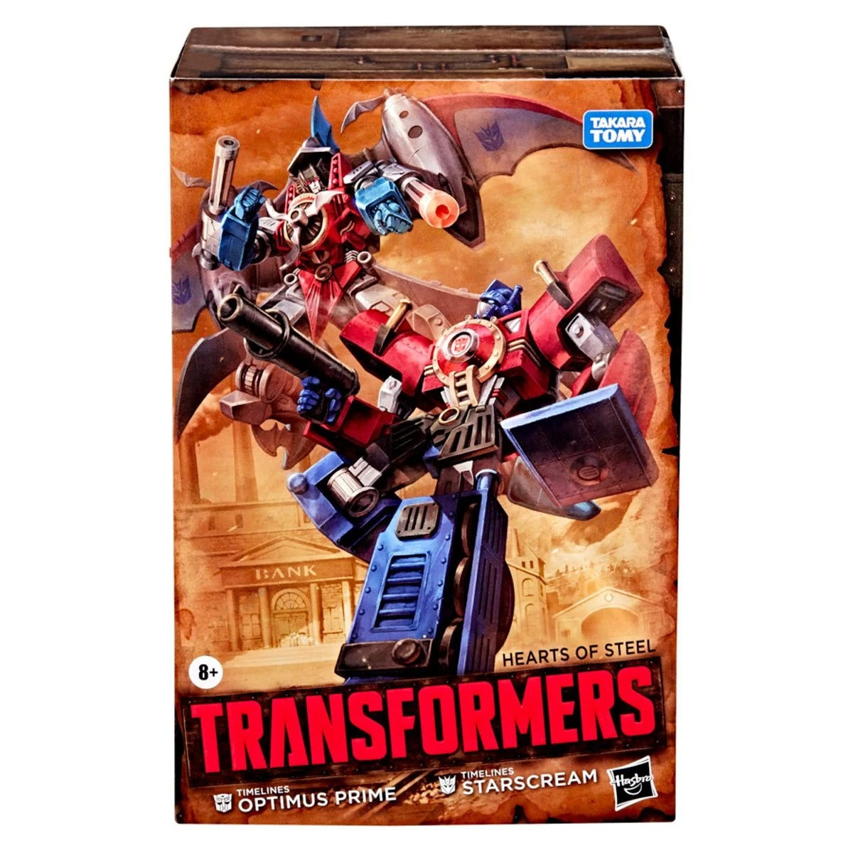 Transformers Timelines Hearts of Steel Comic Edition Optimus Prime and Starscream - Action Figures