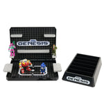Console Heroes Sega Genesis Supervillain Boss Bundle Playset with Cartridge Storage Tray - Action Figures