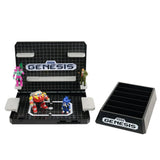 Console Heroes Sega Genesis Supervillain Boss Bundle Playset with Cartridge Storage Tray - Action Figures