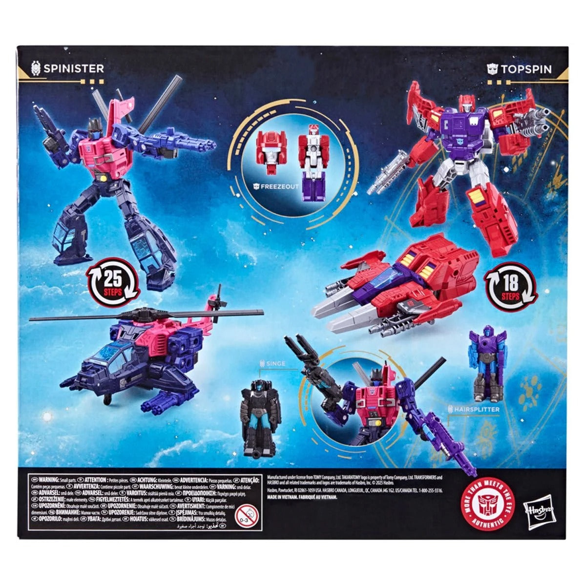 Transformers Age of The Primes Wreck ’n Doom Collection Topspin vs Spinister 2-Pack - Action Figures