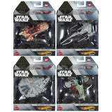 Star Wars Hot Wheels Starships Select Set of 4