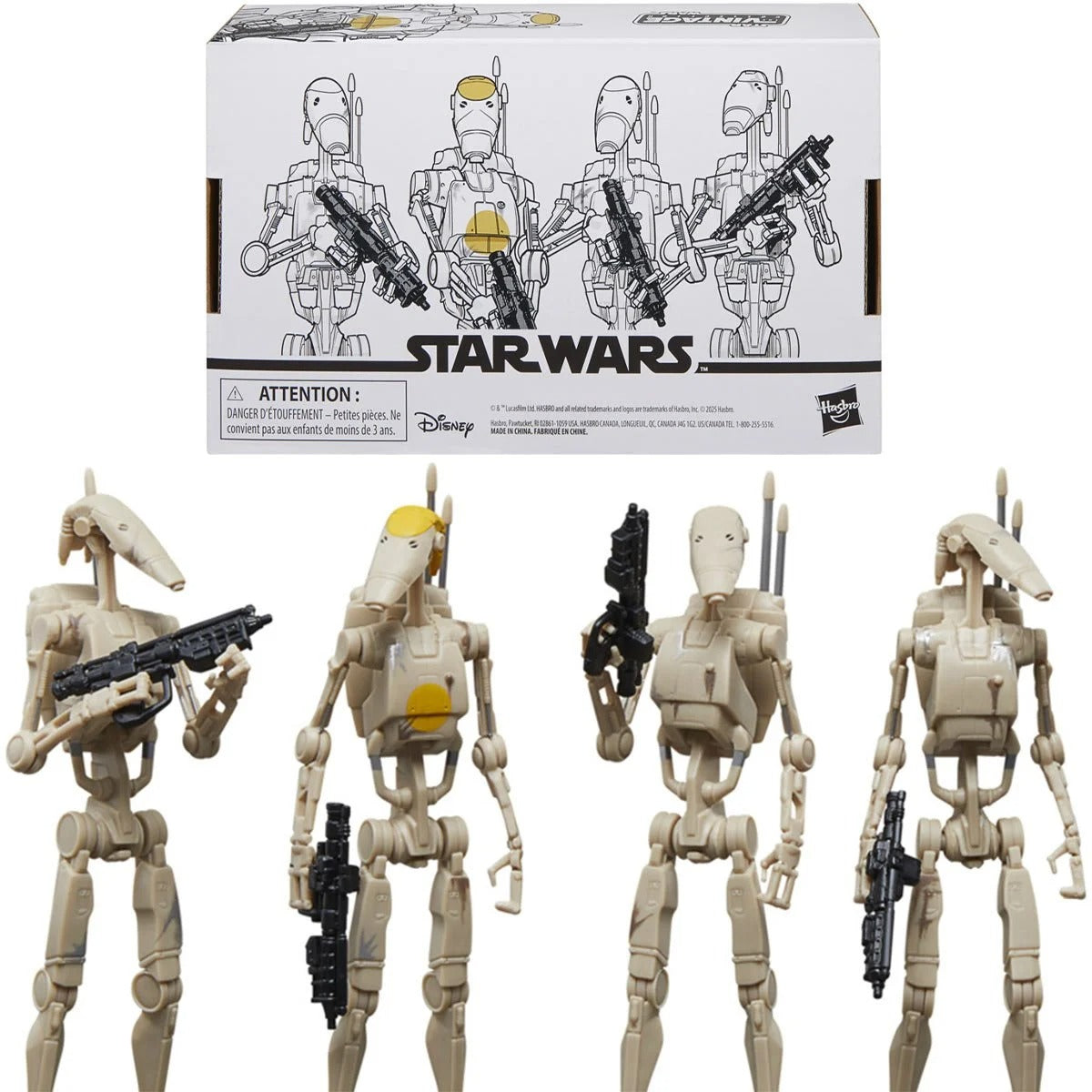 Star Wars The Vintage Collection Battle Droid 4-Pack - Action Figures