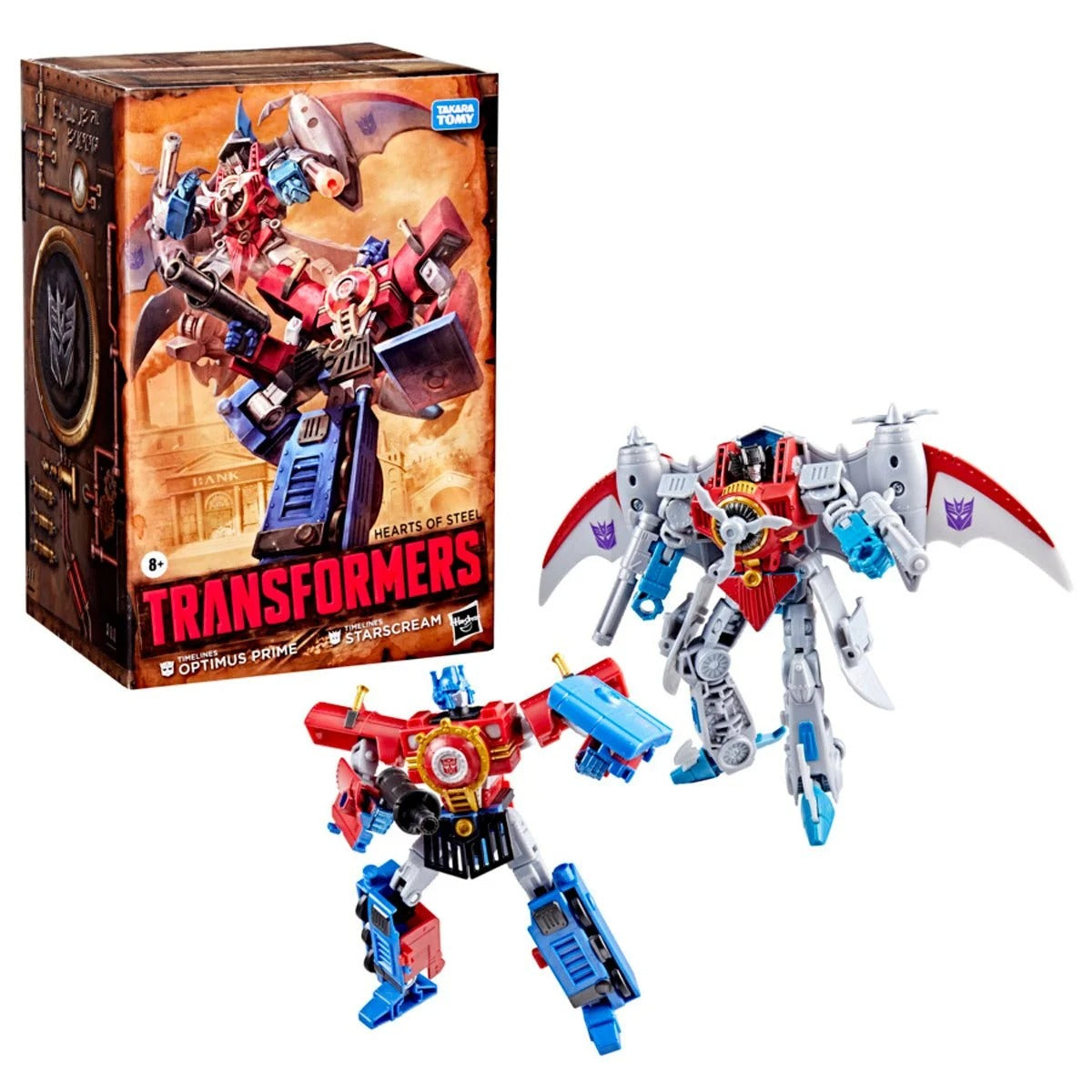 Transformers Timelines Hearts of Steel Comic Edition Optimus Prime and Starscream - Action Figures