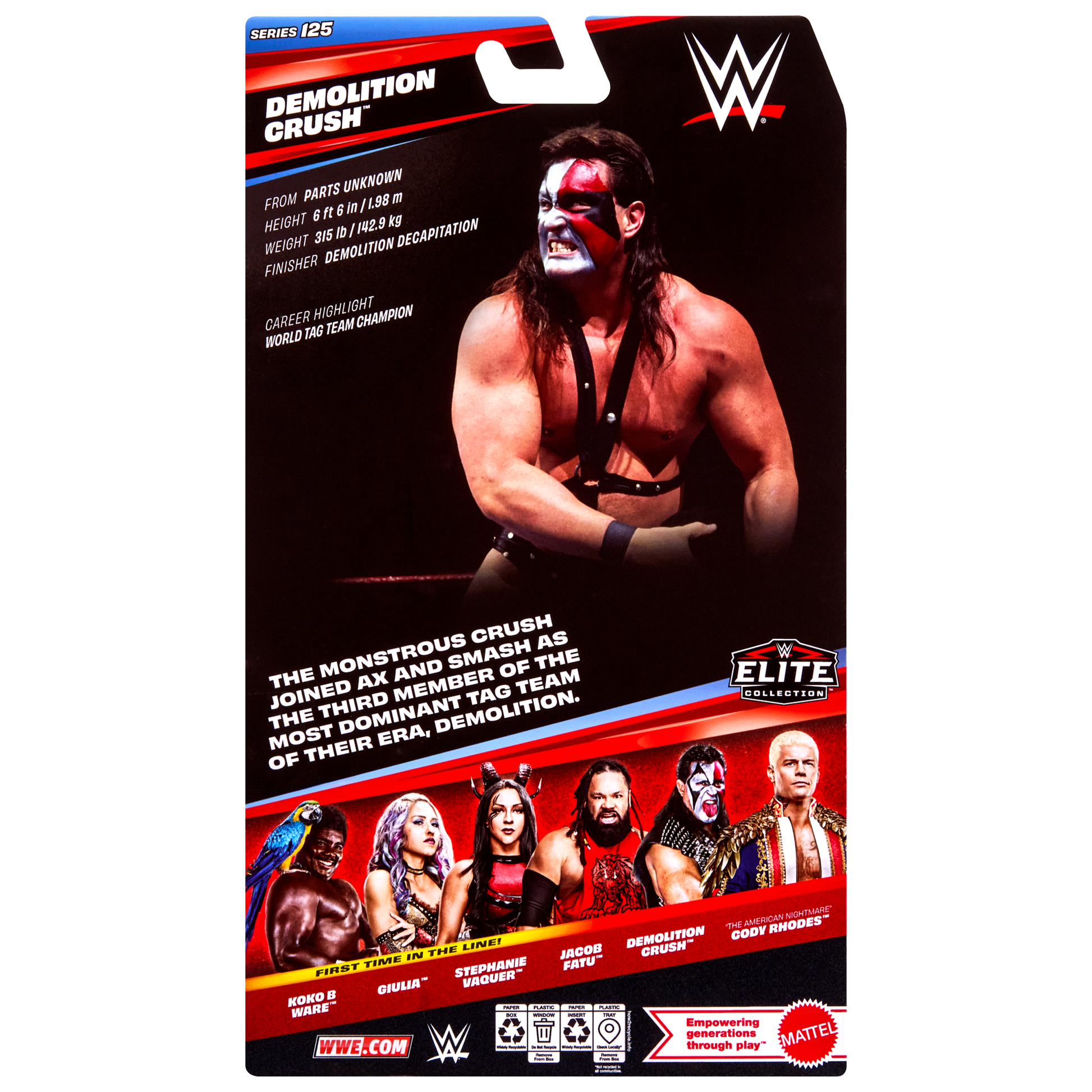 WWE Elite Series 125 Demolition Crush - Action Figures