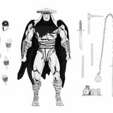NECA Teenage Mutant Ninja Turtles Mirage Ultimate Black & White Foot Assassin